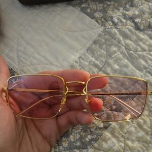 Ray-Ban Gold Frame Sunglasses